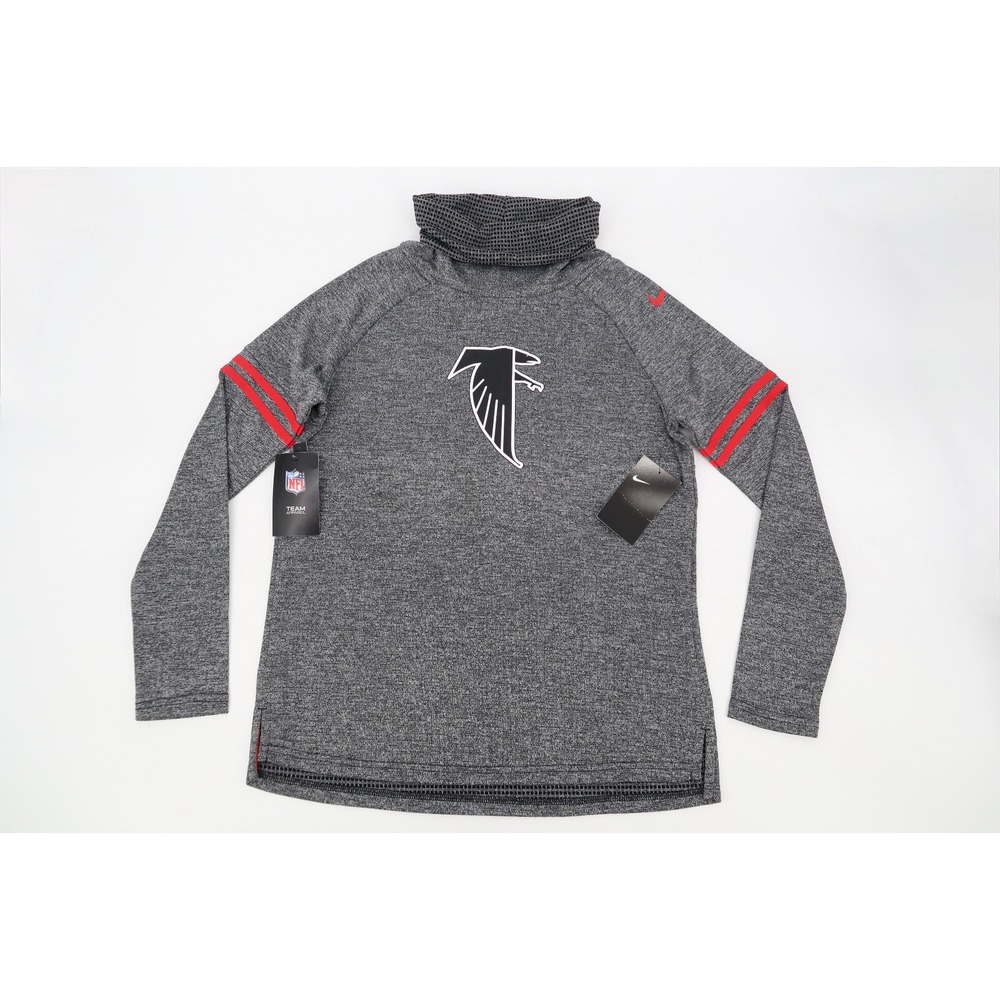 Atlanta Falcons Nike Womens Small Historic Marks Long Sleeve Funnel Sweatshirt‎